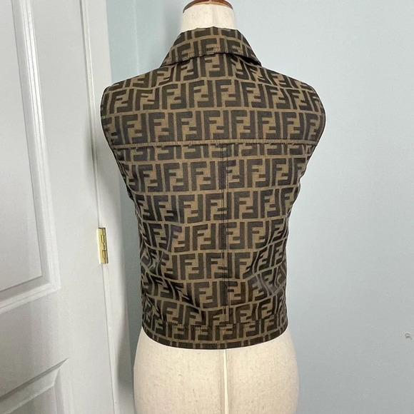 Fendi Jeans Cropped Jacket Vest size IT40 - Picture 11 of 17